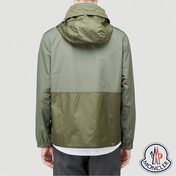 MONCLER **NWT** Olive Green Carax Windbreaker Jacket - Picture 4 of 16